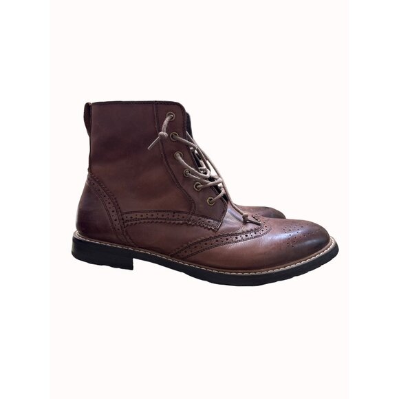 Dr Scholls men’s brown leather oxford boots size 12M SKu 4890 main image 4